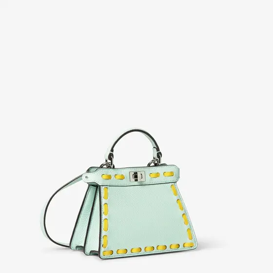Fendi Peekaboo ISeeU Petite Cuoio Romano Leather Bag with Oversized Stitching | Thumbnail 3 Fendi Peekaboo ISeeU Petite Cuoio Romano Leather Bag with Oversized Stitching | Thumbnail 3