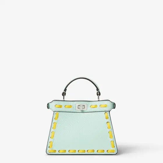 Fendi Peekaboo ISeeU Petite Cuoio Romano Leather Bag with Oversized Stitching | Thumbnail 4 Fendi Peekaboo ISeeU Petite Cuoio Romano Leather Bag with Oversized Stitching | Thumbnail 4
