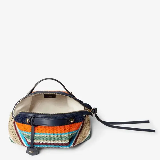 Fendi By the Way Soft Medium Raffia-Effect Material and Cotton Crochet Bag | Thumbnail 6