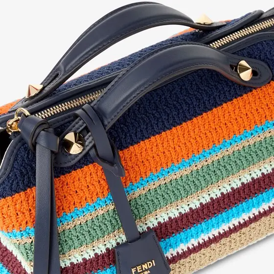 Fendi By the Way Soft Medium Raffia-Effect Material and Cotton Crochet Bag | Thumbnail 8