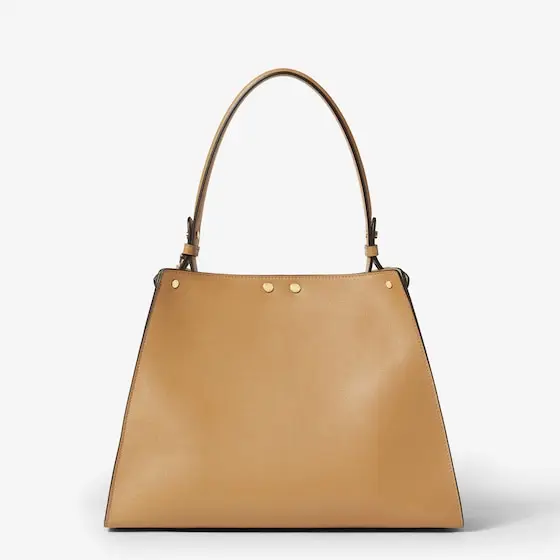Fendi Way Medium Cappuccino Leather and Forest Green Suede Bag | Thumbnail 5 Fendi Way Medium Cappuccino Leather and Forest Green Suede Bag | Thumbnail 5