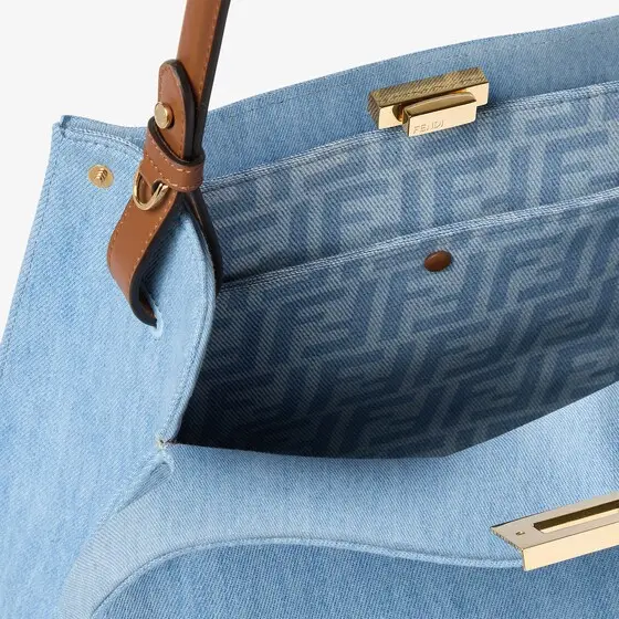 Fendi Way Medium Denim Bag | Thumbnail 6 Fendi Way Medium Denim Bag | Thumbnail 6
