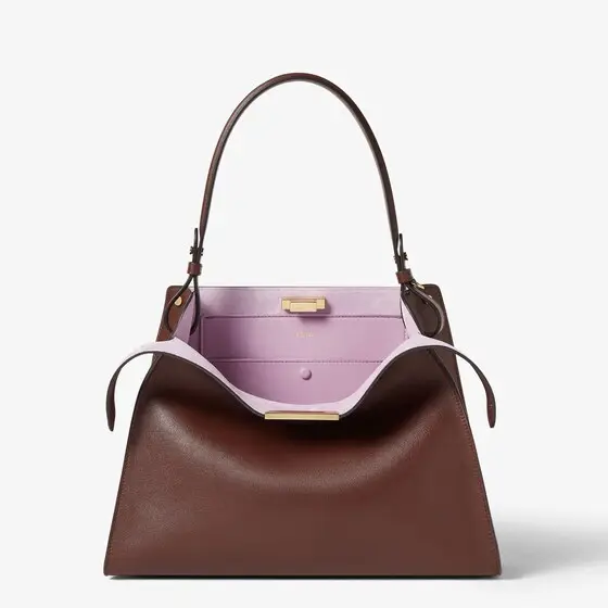Fendi Way Medium Leather and Violet Suede Bag | Thumbnail 3 Fendi Way Medium Leather and Violet Suede Bag | Thumbnail 3