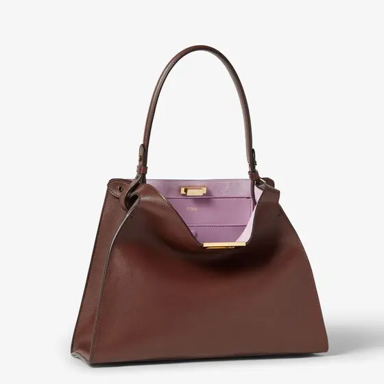Fendi Way Medium Leather and Violet Suede Bag | Thumbnail 4 Fendi Way Medium Leather and Violet Suede Bag | Thumbnail 4