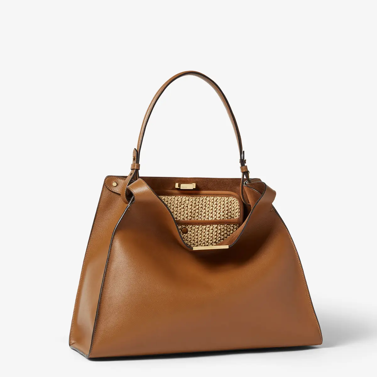 Fendi Way Medium Sellier Brown Leather Bag | Thumbnail 3 Fendi Way Medium Sellier Brown Leather Bag | Thumbnail 3