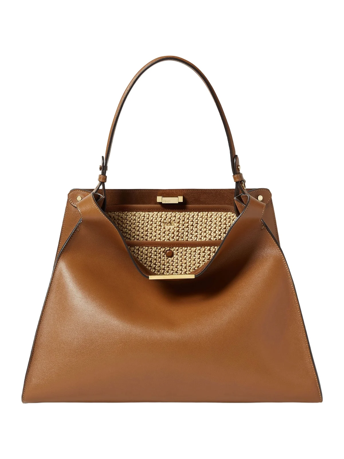 Fendi Way Medium Sellier Brown Leather Bag