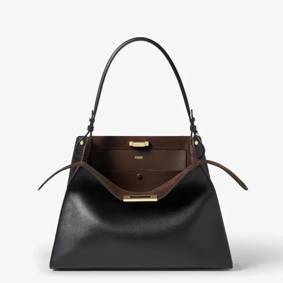 Fendi Way Medium Leather and Chocolate Suede Bag | Thumbnail 3 Fendi Way Medium Leather and Chocolate Suede Bag | Thumbnail 3