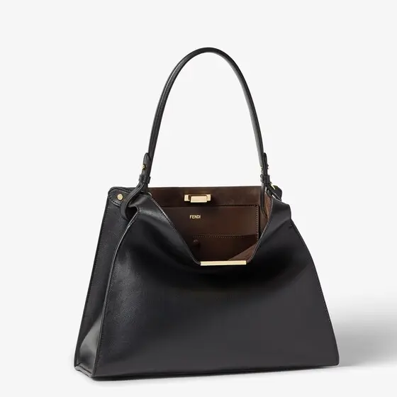 Fendi Way Medium Leather and Chocolate Suede Bag | Thumbnail 4 Fendi Way Medium Leather and Chocolate Suede Bag | Thumbnail 4