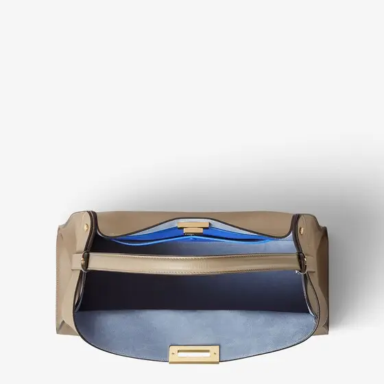 Fendi Way Large Leather and Neon Blue Suede Bag | Thumbnail 6 Fendi Way Large Leather and Neon Blue Suede Bag | Thumbnail 6