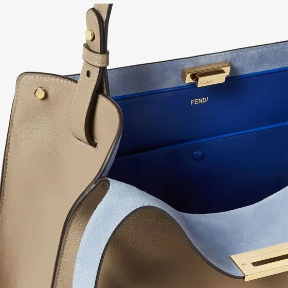 Fendi Way Large Leather and Neon Blue Suede Bag | Thumbnail 7 Fendi Way Large Leather and Neon Blue Suede Bag | Thumbnail 7