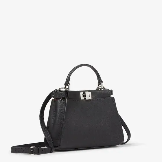 Fendi Peekaboo Mini Selleria Bag with 1048 Hand-Sewn Topstitches | Thumbnail 2 Fendi Peekaboo Mini Selleria Bag with 1048 Hand-Sewn Topstitches | Thumbnail 2