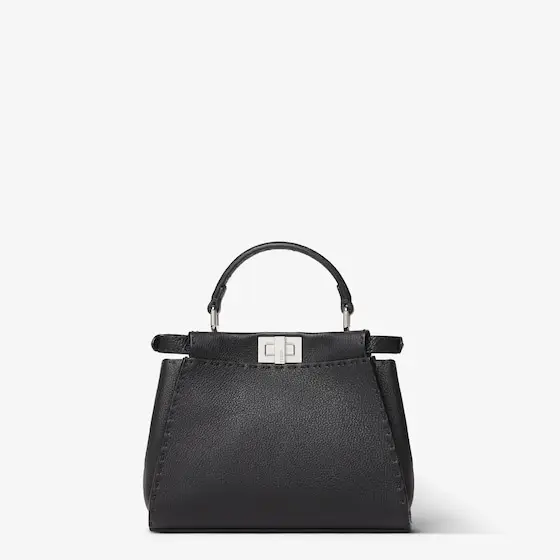 Fendi Peekaboo Mini Selleria Bag with 1048 Hand-Sewn Topstitches | Thumbnail 3 Fendi Peekaboo Mini Selleria Bag with 1048 Hand-Sewn Topstitches | Thumbnail 3