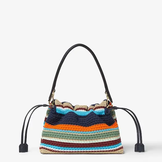 Fendi Baguette Soft Medium Raffia-Effect Material and Cotton Crochet Bag | Thumbnail 3 Fendi Baguette Soft Medium Raffia-Effect Material and Cotton Crochet Bag | Thumbnail 3