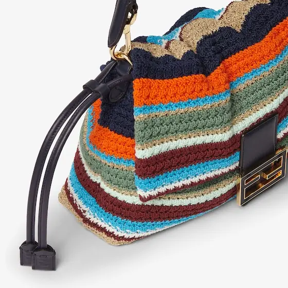 Fendi Baguette Soft Medium Raffia-Effect Material and Cotton Crochet Bag | Thumbnail 6 Fendi Baguette Soft Medium Raffia-Effect Material and Cotton Crochet Bag | Thumbnail 6