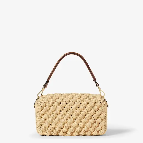 Fendi Baguette Hazelnut-Stitch Raffia-Effect Material Bag | Thumbnail 5 Fendi Baguette Hazelnut-Stitch Raffia-Effect Material Bag | Thumbnail 5