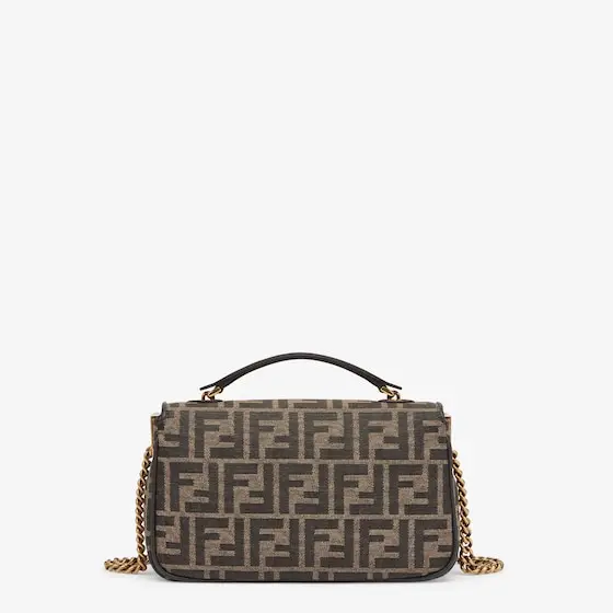 Fendi Baguette Chain Midi FF Jacquard Fabric Bag | Thumbnail 3 Fendi Baguette Chain Midi FF Jacquard Fabric Bag | Thumbnail 3