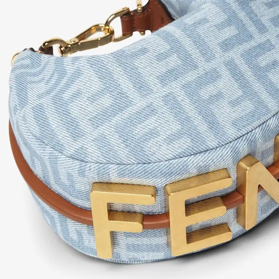 Fendi Fendigraphy Mini FF Denim Mini-Bag | Thumbnail 4 Fendi Fendigraphy Mini FF Denim Mini-Bag | Thumbnail 4
