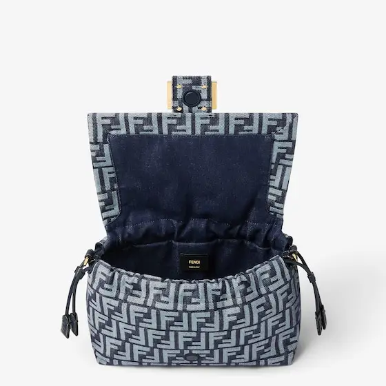 Fendi Baguette Soft Medium Denim-Effect FF Jacquard Bag | Thumbnail 4 Fendi Baguette Soft Medium Denim-Effect FF Jacquard Bag | Thumbnail 4