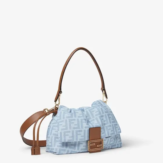 Fendi Baguette Soft Medium FF Denim Bag | Thumbnail 2 Fendi Baguette Soft Medium FF Denim Bag | Thumbnail 2