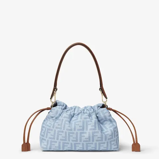 Fendi Baguette Soft Medium FF Denim Bag | Thumbnail 3 Fendi Baguette Soft Medium FF Denim Bag | Thumbnail 3