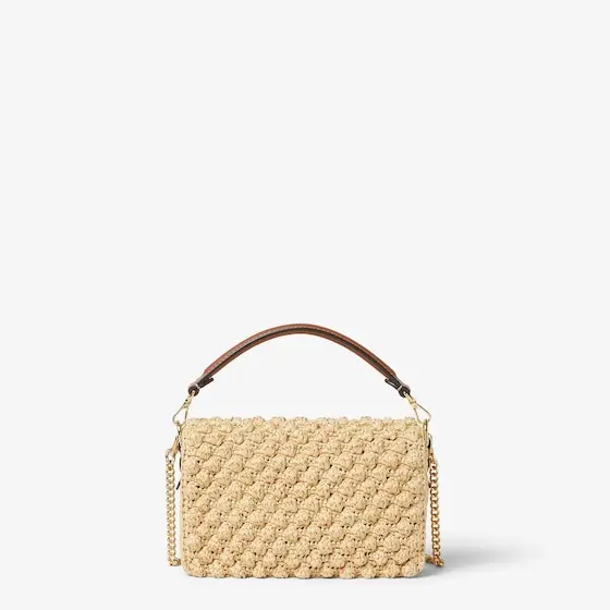 Fendi Baguette Mini Hazelnut-Stitch Raffia-Effect Material Bag | Thumbnail 3 Fendi Baguette Mini Hazelnut-Stitch Raffia-Effect Material Bag | Thumbnail 3