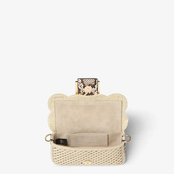 Fendi Baguette Mini Ribbon Bag with Doily Embroidery | Thumbnail 4 Fendi Baguette Mini Ribbon Bag with Doily Embroidery | Thumbnail 4