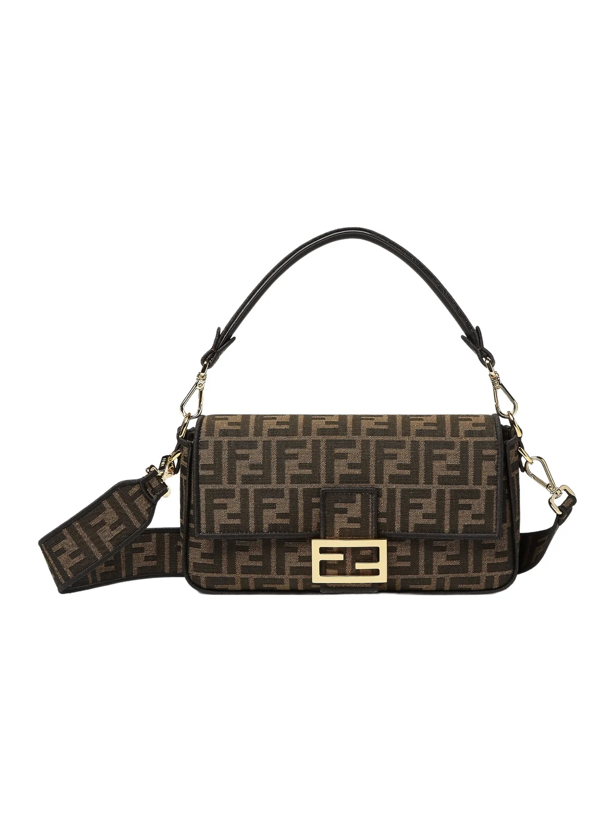 Baguette FF Jacquard Fabric Bag