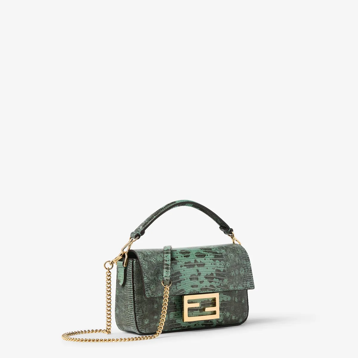 Fendi Baguette Mini Lizard Bag | Thumbnail 3 Fendi Baguette Mini Lizard Bag | Thumbnail 3