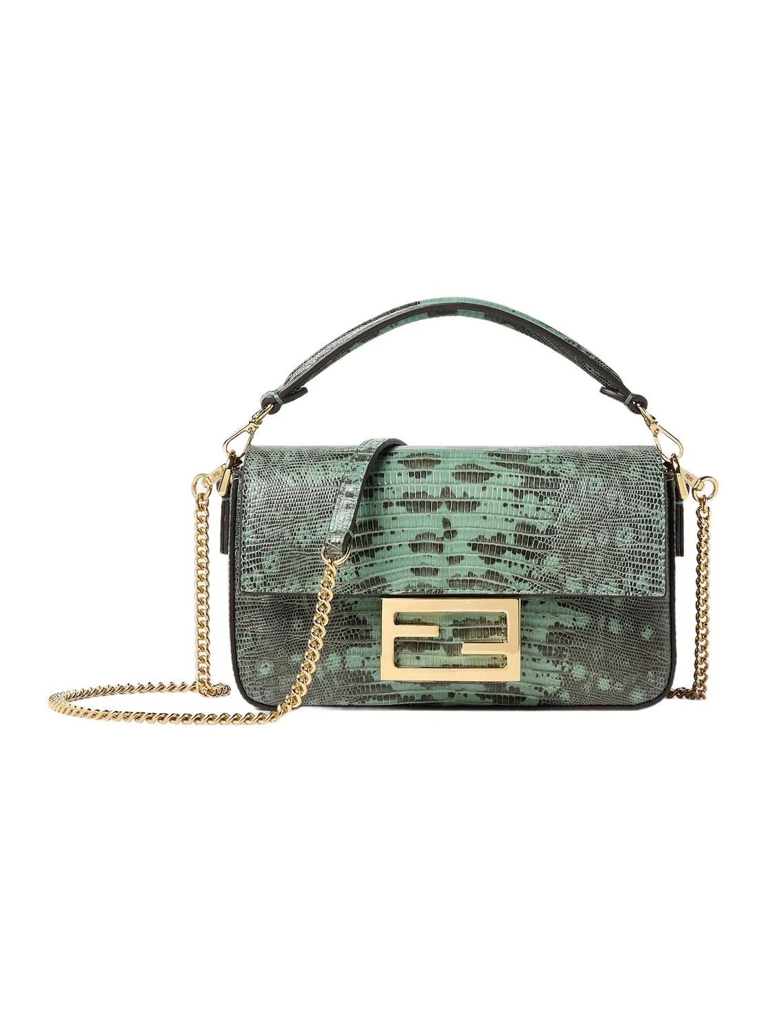 Fendi Baguette Mini Lizard Bag