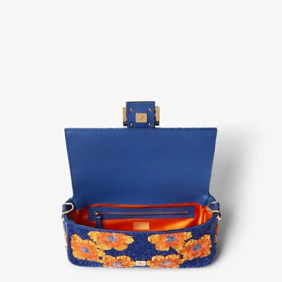 Fendi Baguette Bag with Floral Beads and Sequin Embroidery | Thumbnail 4 Fendi Baguette Bag with Floral Beads and Sequin Embroidery | Thumbnail 4