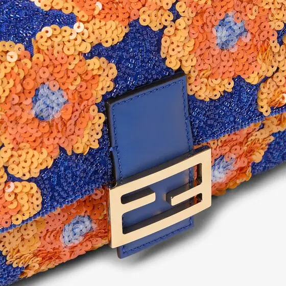 Fendi Baguette Bag with Floral Beads and Sequin Embroidery | Thumbnail 6 Fendi Baguette Bag with Floral Beads and Sequin Embroidery | Thumbnail 6