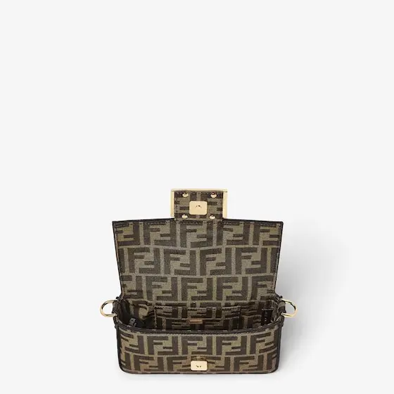 Fendi Baguette Mini FF Jacquard Fabric Bag | Thumbnail 6 Fendi Baguette Mini FF Jacquard Fabric Bag | Thumbnail 6