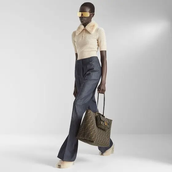 Fendi Baguette Mini FF Jacquard Fabric Bag | Thumbnail 8 Fendi Baguette Mini FF Jacquard Fabric Bag | Thumbnail 8