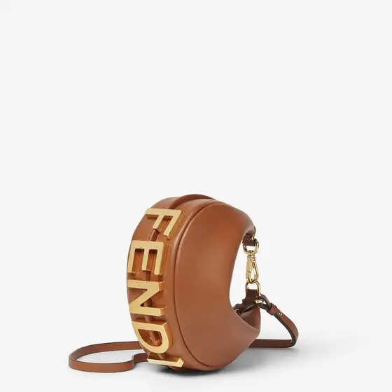 Fendi Fendigraphy Mini Sellier Brown Leather Mini-Bag | Thumbnail 3 Fendi Fendigraphy Mini Sellier Brown Leather Mini-Bag | Thumbnail 3