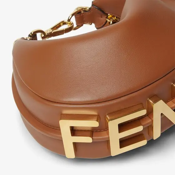 Fendi Fendigraphy Mini Sellier Brown Leather Mini-Bag | Thumbnail 5 Fendi Fendigraphy Mini Sellier Brown Leather Mini-Bag | Thumbnail 5