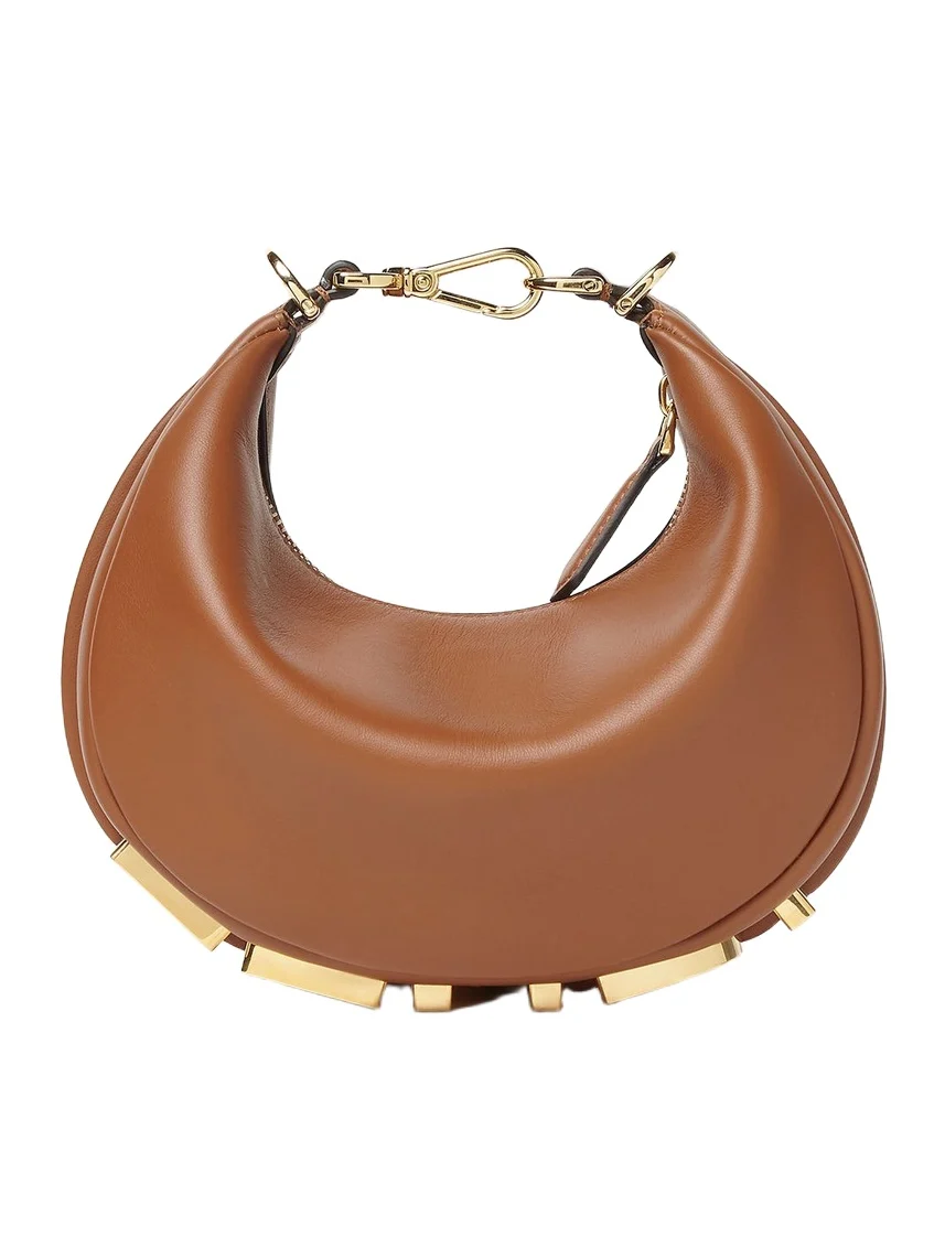 Fendi Fendigraphy Mini Sellier Brown Leather Mini-Bag