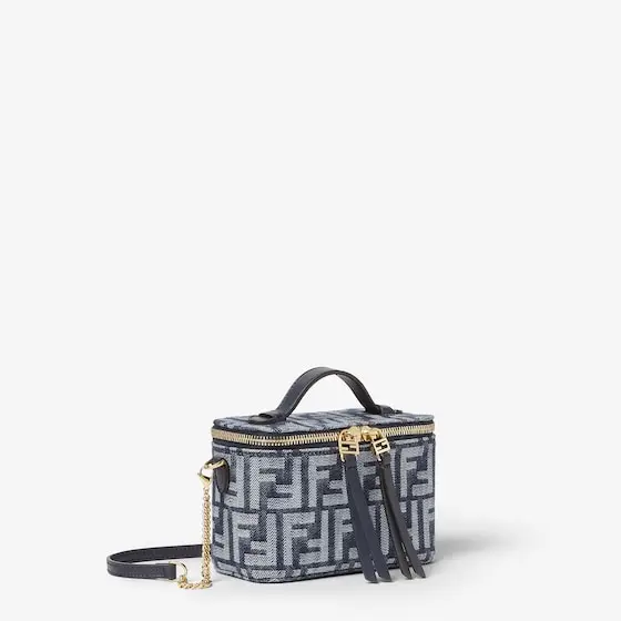 Fendi Vanity Denim-Effect FF Jacquard Mini-Bag | Thumbnail 3 Fendi Vanity Denim-Effect FF Jacquard Mini-Bag | Thumbnail 3