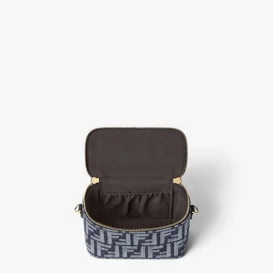 Fendi Vanity Denim-Effect FF Jacquard Mini-Bag | Thumbnail 5 Fendi Vanity Denim-Effect FF Jacquard Mini-Bag | Thumbnail 5