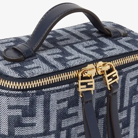 Fendi Vanity Denim-Effect FF Jacquard Mini-Bag | Thumbnail 6 Fendi Vanity Denim-Effect FF Jacquard Mini-Bag | Thumbnail 6