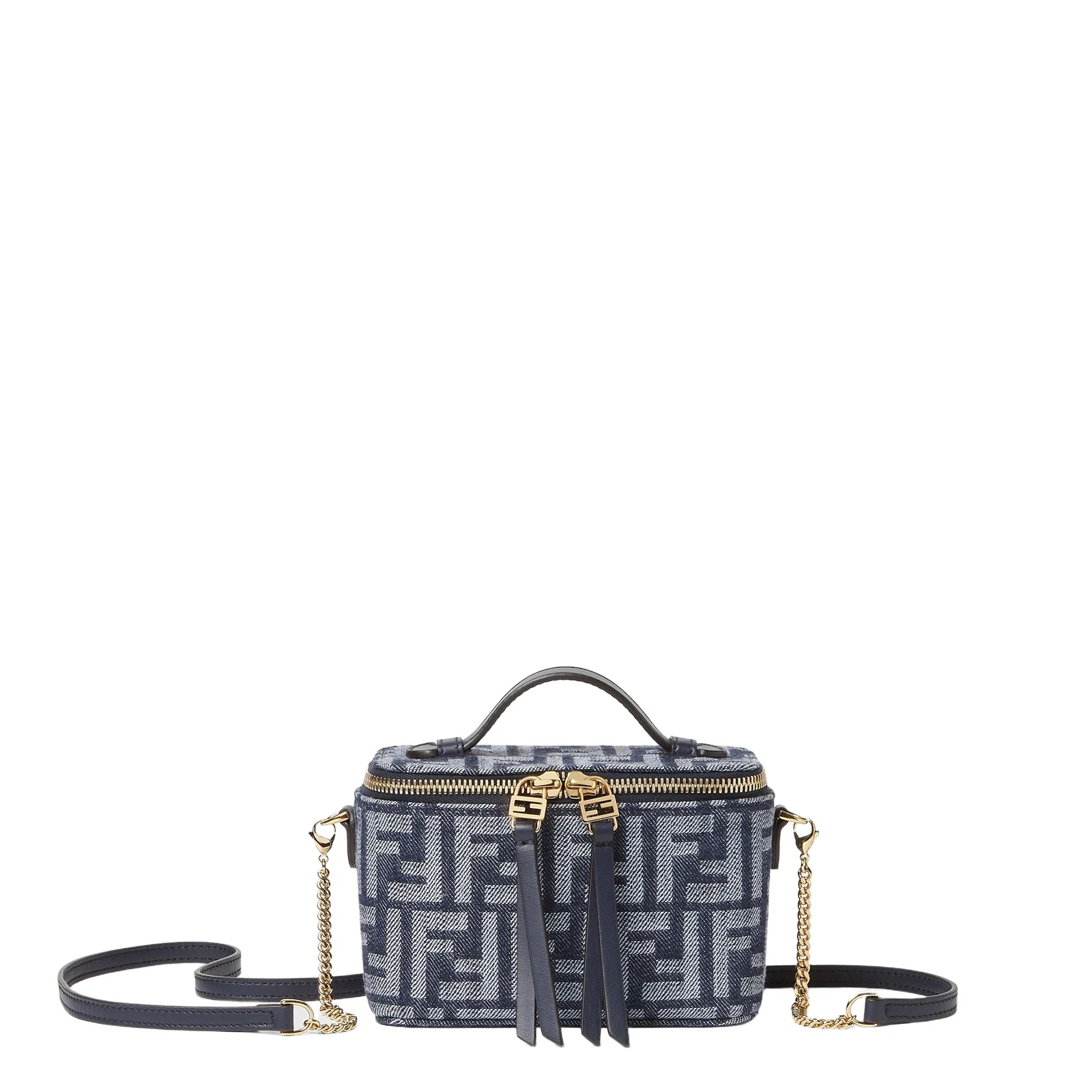 Vanity Denim-Effect FF Jacquard Mini-Bag Vanity Denim-Effect FF Jacquard Mini-Bag