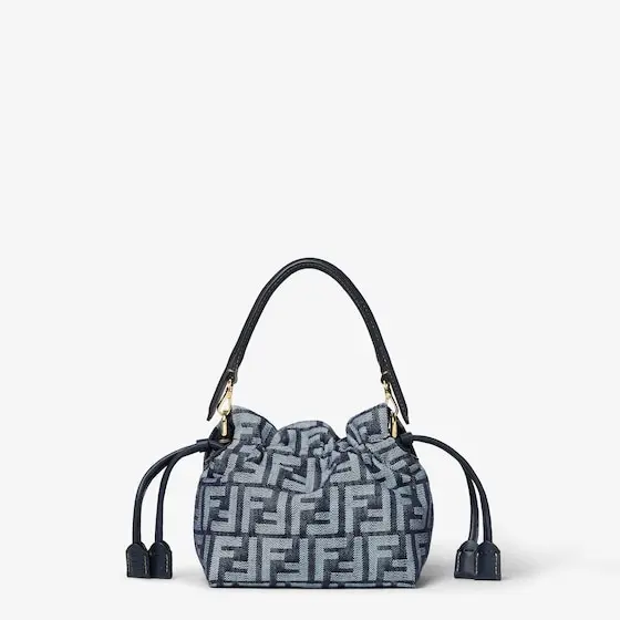 Fendi Baguette Soft Small Denim-Effect FF Jacquard Mini-Bag | Thumbnail 3 Fendi Baguette Soft Small Denim-Effect FF Jacquard Mini-Bag | Thumbnail 3