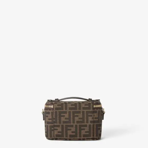 Fendi Vanity Tobacco Brown FF Jacquard Fabric Mini-Bag | Thumbnail 4 Fendi Vanity Tobacco Brown FF Jacquard Fabric Mini-Bag | Thumbnail 4