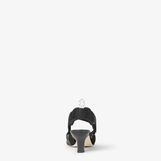 Fendi Colibrì Leather and Mesh Slingbacks with Medium Heel | Thumbnail 3 Fendi Colibrì Leather and Mesh Slingbacks with Medium Heel | Thumbnail 3