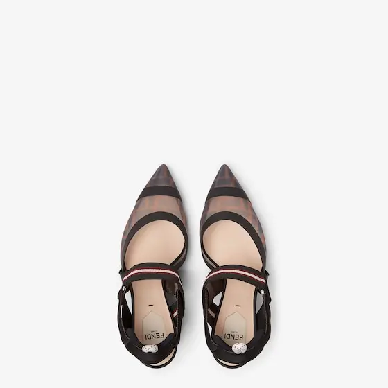 Fendi Colibrì Tech Mesh High-Heeled Slingbacks | Thumbnail 4 Fendi Colibrì Tech Mesh High-Heeled Slingbacks | Thumbnail 4