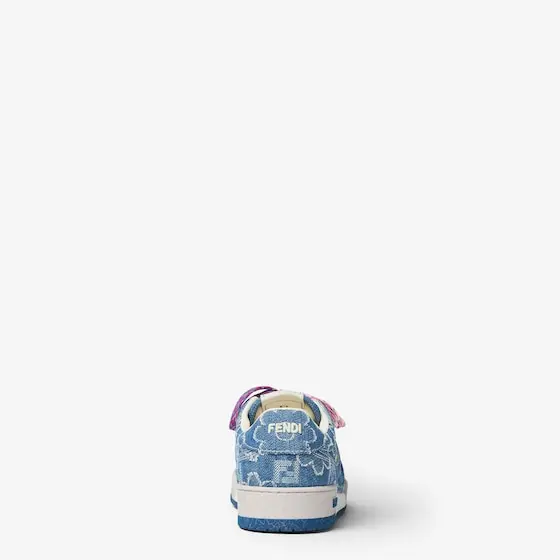 Fendi Match Denim-Effect FF Jacquard Low-Tops | Thumbnail 3 Fendi Match Denim-Effect FF Jacquard Low-Tops | Thumbnail 3