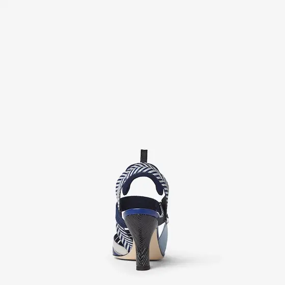 Fendi Iconic Colibrì Hagfish and Mesh High-Heeled Slingbacks | Thumbnail 3