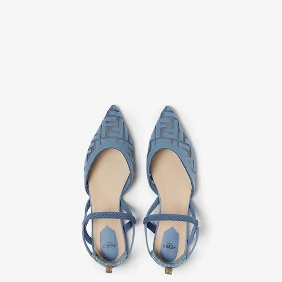 Fendi Colibrì Lite Mesh Flat Slingbacks with FF Embroidery | Thumbnail 4 Fendi Colibrì Lite Mesh Flat Slingbacks with FF Embroidery | Thumbnail 4
