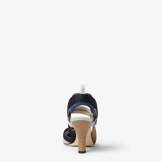 Fendi Colibrì Raffia-Effect Material and Mesh High-Heeled Slingbacks | Thumbnail 3 Fendi Colibrì Raffia-Effect Material and Mesh High-Heeled Slingbacks | Thumbnail 3