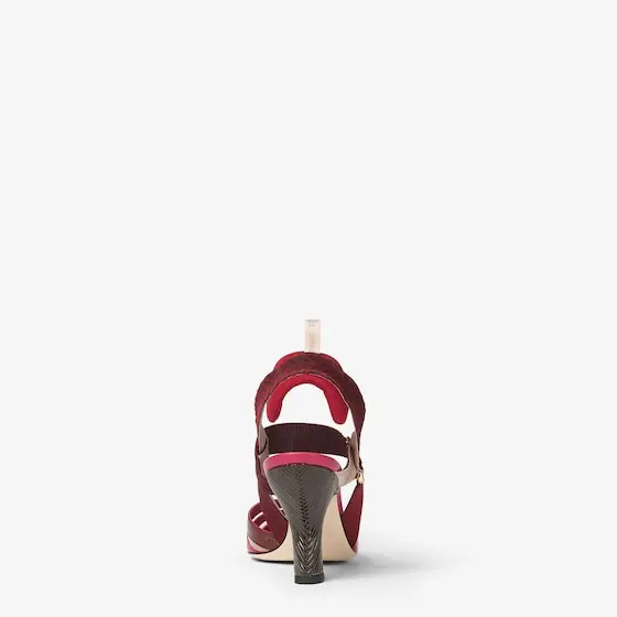 Fendi Iconic Colibrì Hagfish and Mesh High-Heeled Slingbacks | Thumbnail 3 Fendi Iconic Colibrì Hagfish and Mesh High-Heeled Slingbacks | Thumbnail 3