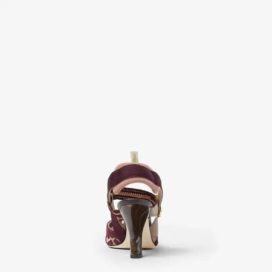 Fendi Colibrì FF Fabric High-Heeled Slingbacks | Thumbnail 3 Fendi Colibrì FF Fabric High-Heeled Slingbacks | Thumbnail 3